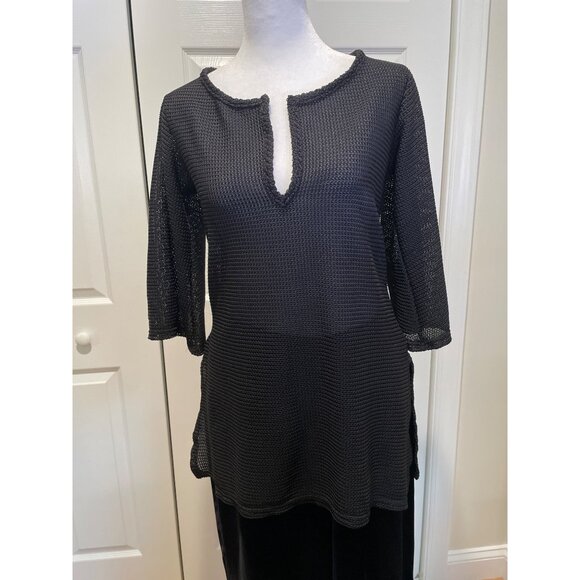 Vtg Jordan Taylor Womens Open Knit Sweater‎ Size S Y2K Whimsigoth Sheer Witchy - Picture 11 of 14